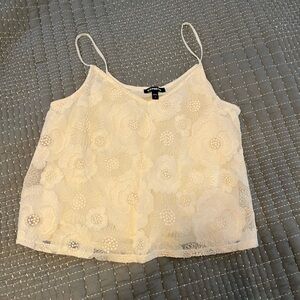 Set of two Express Floral Lace Camisoles- Cream / Brown